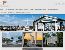 Tablet Screenshot of pelicanyachtclub.com